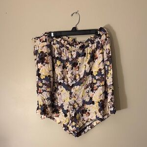 Torrid High Waist Floral Women's Shorts - Multicolor